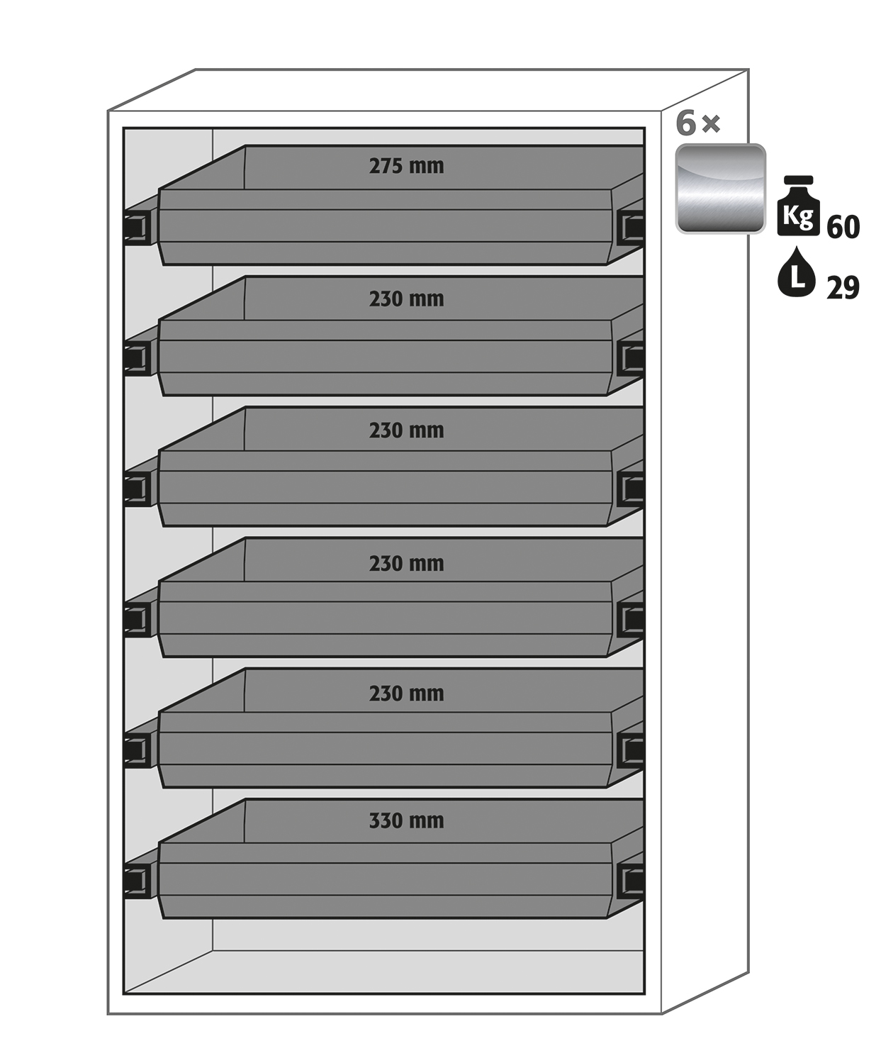 Safety Storage Cabinet S90 196 120 Fdas 30118 001 33729 Asecos Safety Storage Cabinet S90 196 120 Fdas