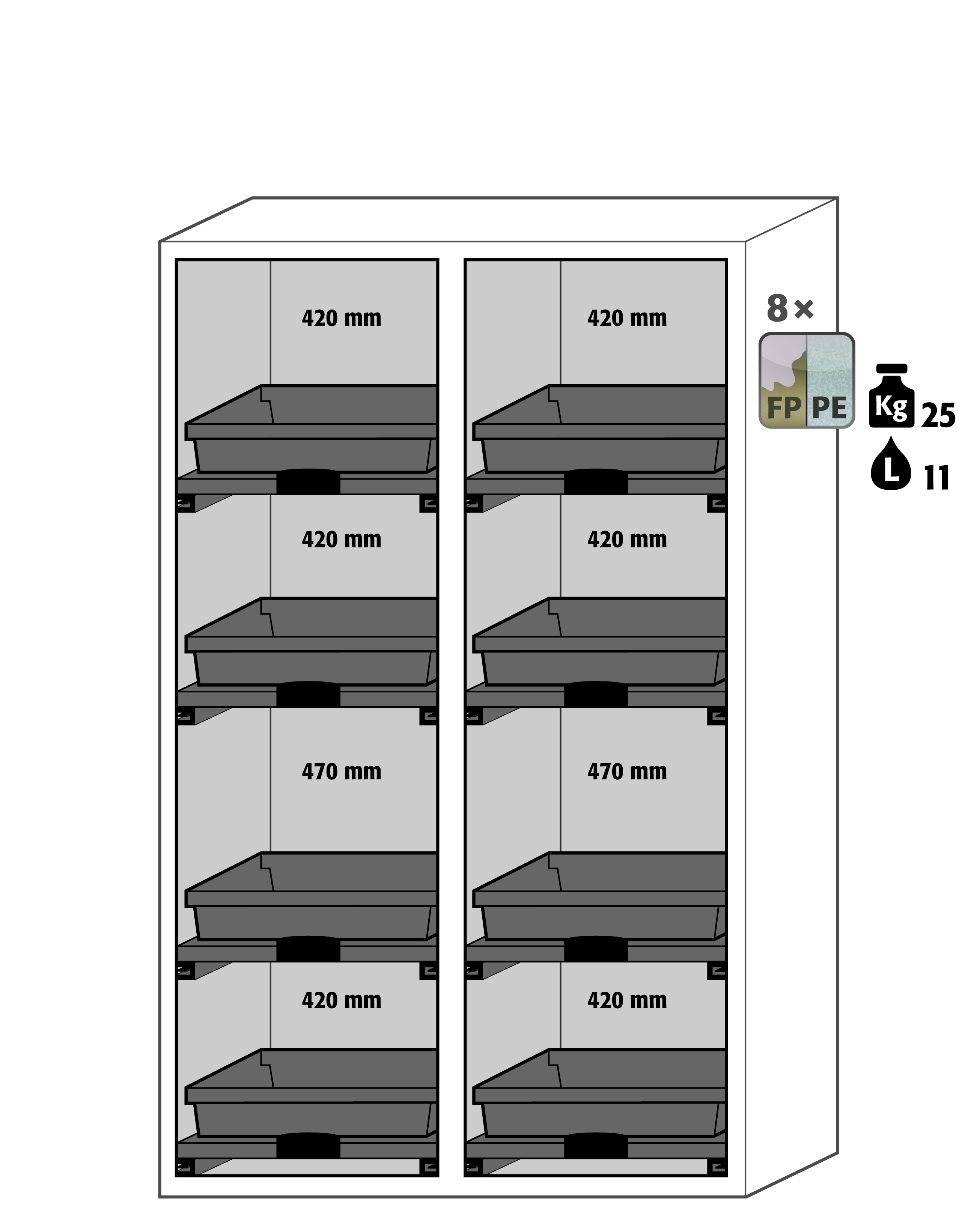 Recirculating Air Filter Storage Cabinet Slx 230 120 Mv 32936