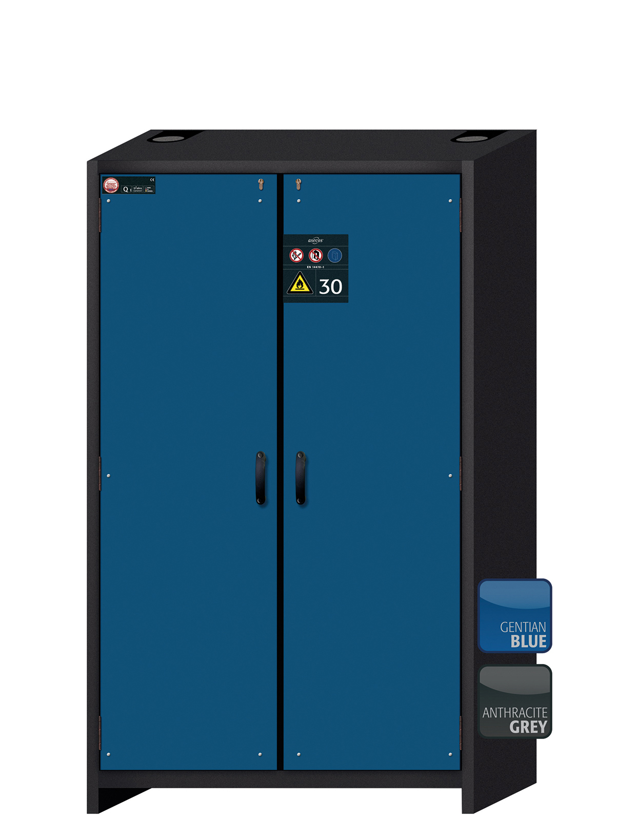 asecos™ Armoire de stockage de sécurité de type 30 Q-CLASSIC-30 à fermeture  automatique